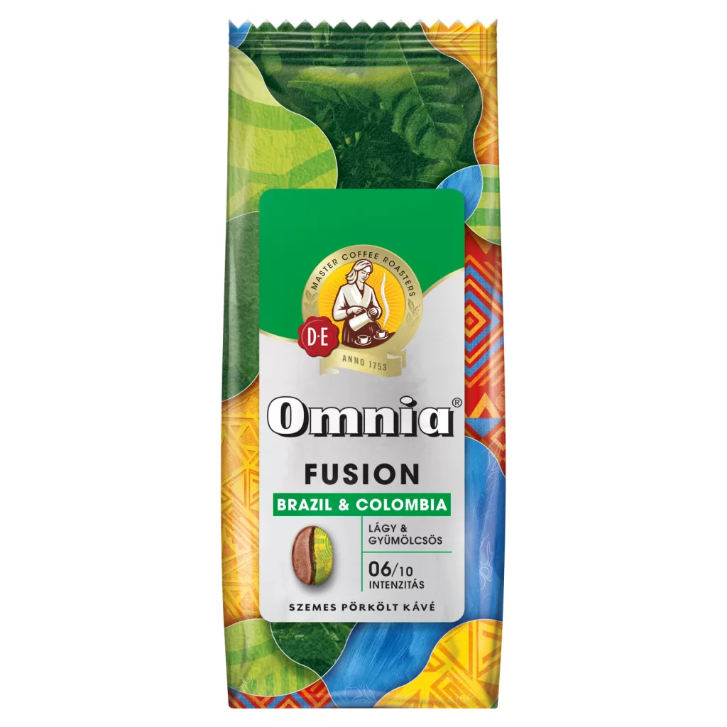 Omnia Fusion Brazil & Colombia lágy & gyümölcsös szemes pörkölt kávé