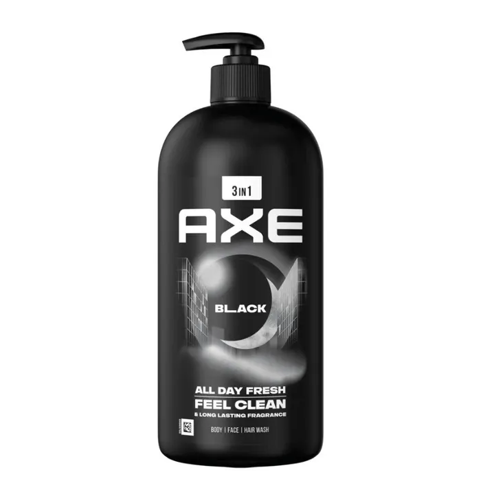 AXE Black 3 in 1 tusfürdő testre, arcra, hajra