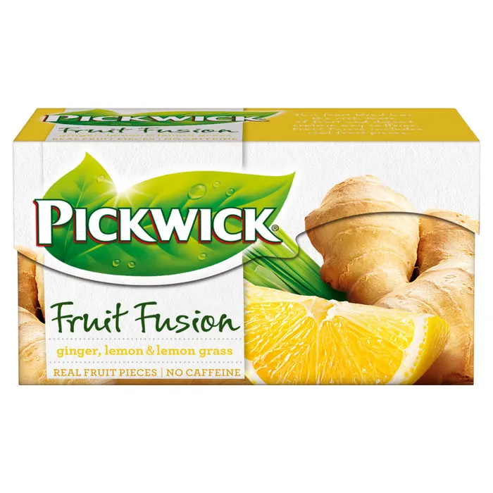 Pickwick gyümölcs és gyógynövénytea gyömbérrel, indiai citromfűvel és a citrom ízével 20 filter