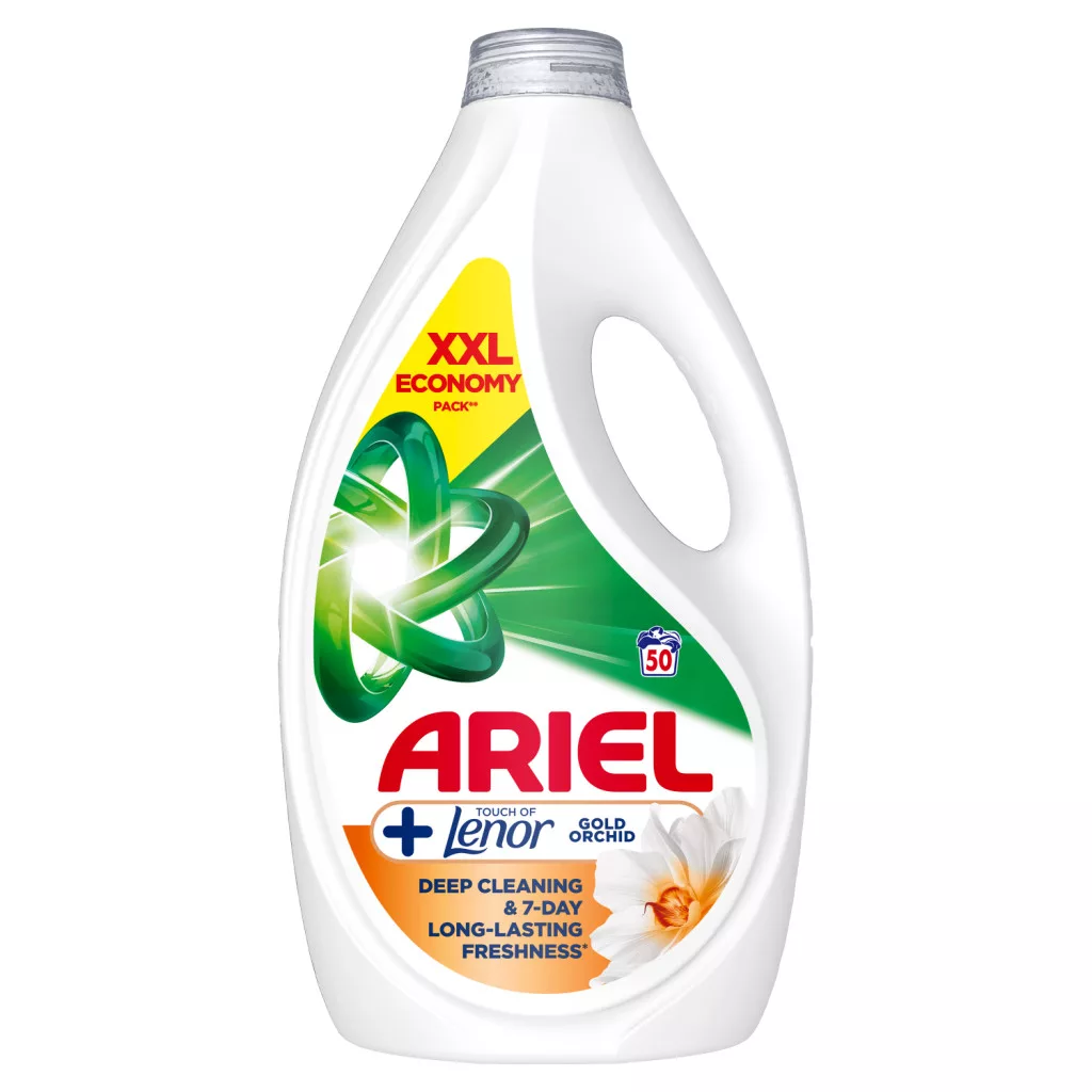 Ariel Folyékony Mosószer, +Touch Of Lenor Gold Orchid 50 Mosáshoz