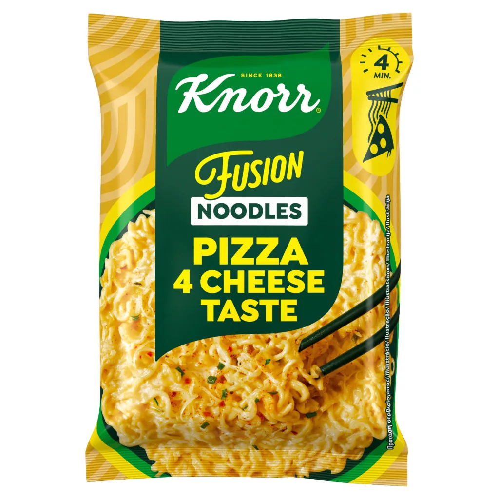 Knorr instant tésztás leves négysajtos pizza ízesítéssel