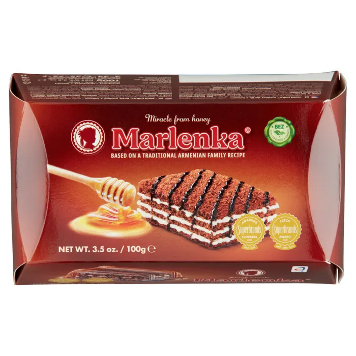 Marlenka mézes kakaós torta
