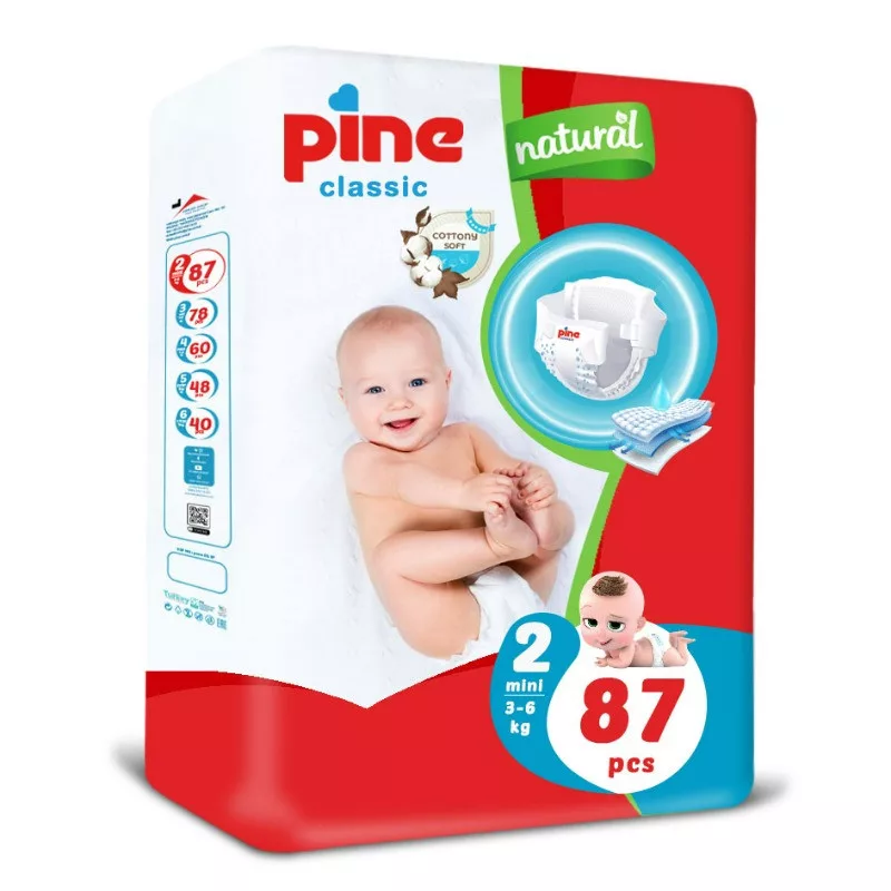 Pine Classic Jumbo pelenka S2 3-6kg mini