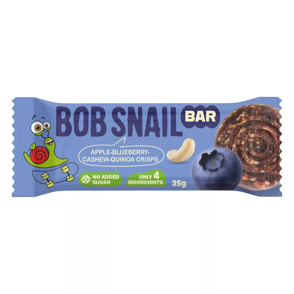Bobsnail gyümölcsszelet ropogós magokkal alma-áfonya-kesudió-quinoa