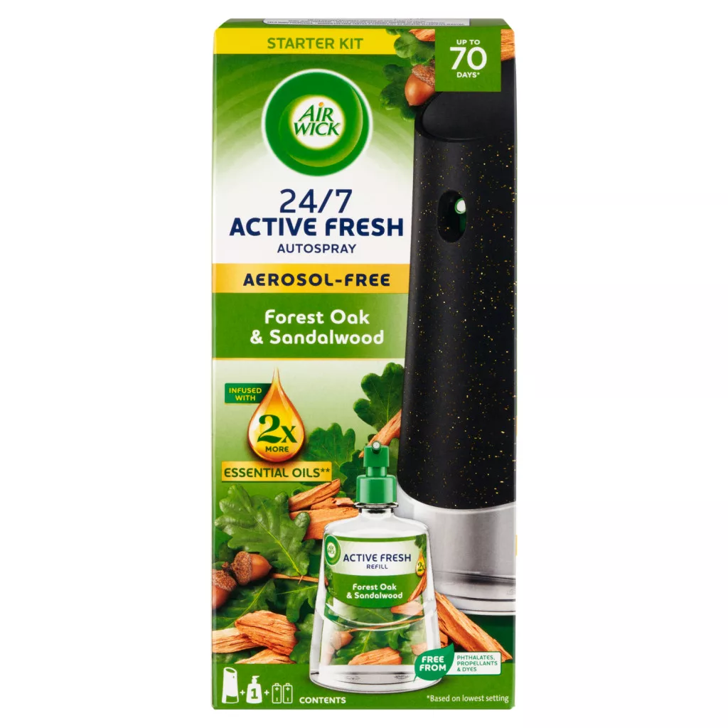 Air Wick Active Fresh Erdei Tölgy és Szantálfa készülék és utántöltő