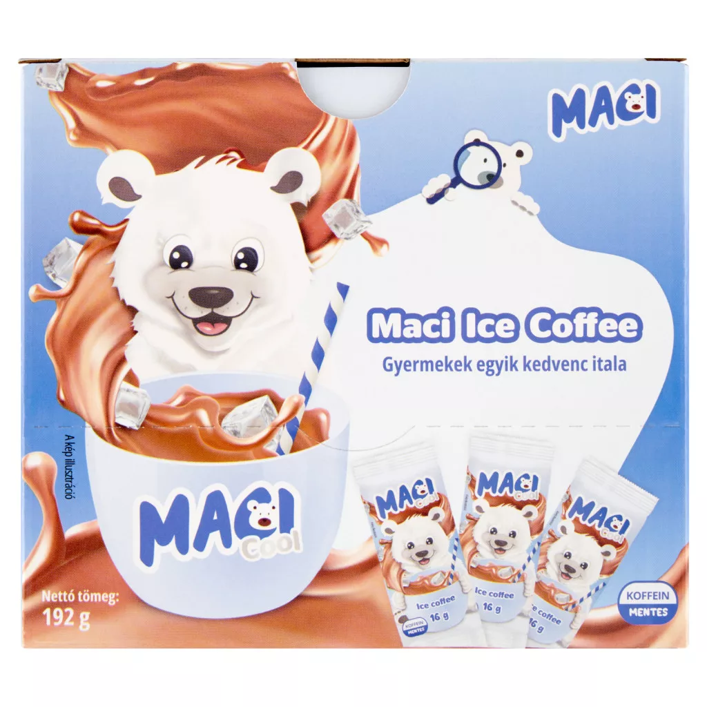 Maci Cool Ice Coffee azonnal oldódó cukrozott pótkávé kivonat