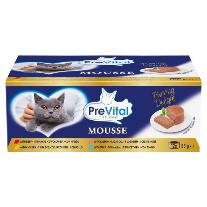 PreVital Mousse teljes értékű állateledel felnőtt macskák számára