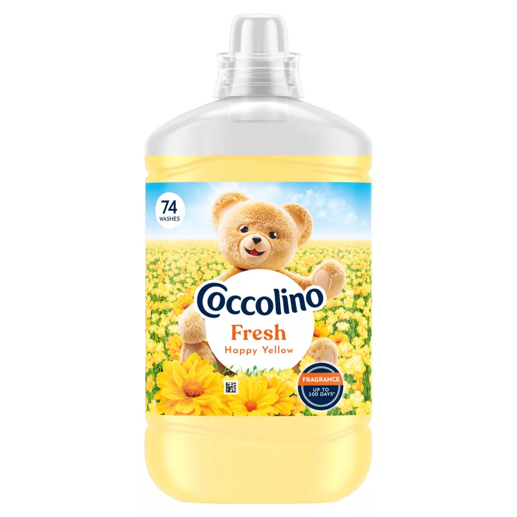 Coccolino Fresh Happy Yellow öblítőkoncentrátum 74 mosás