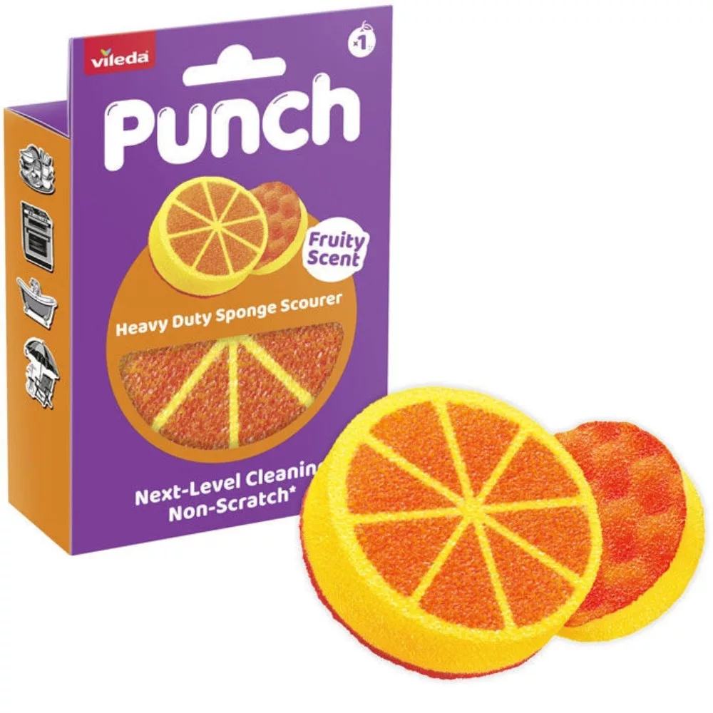 Vileda súrolószivacs extra erős Punch Orange