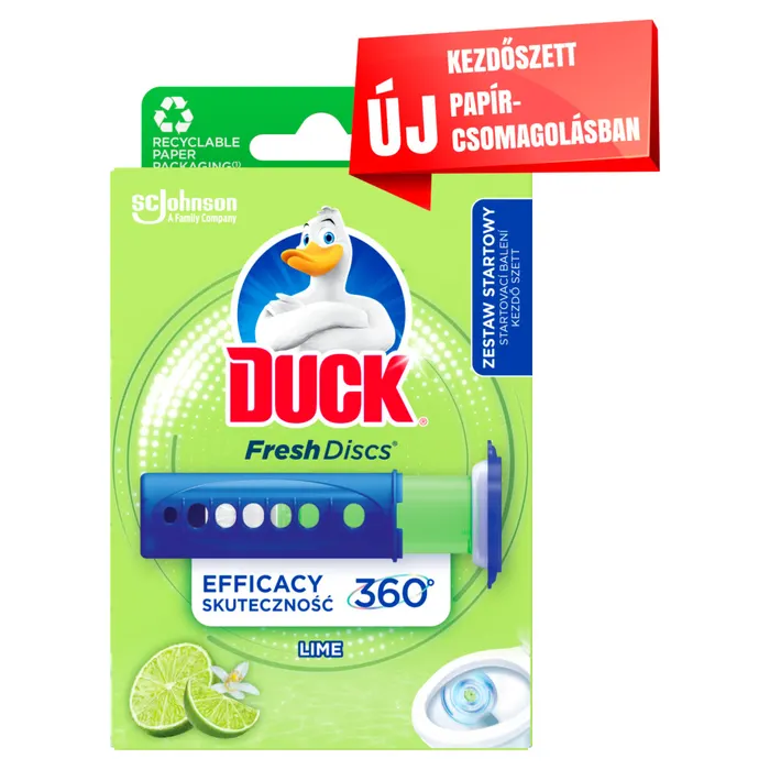 Duck Fresh Discs Lime WC-öblítő korong