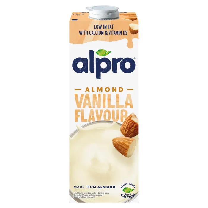 Alpro zsírszegény vaníliaízű mandulaital hozzáadott kalciummal és vitaminokkal