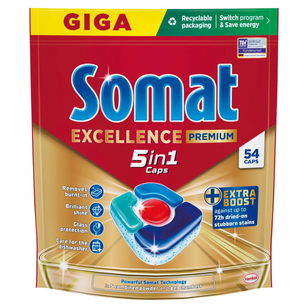Somat Excellence Premium 5in1 gépi mosogatószer kapszula