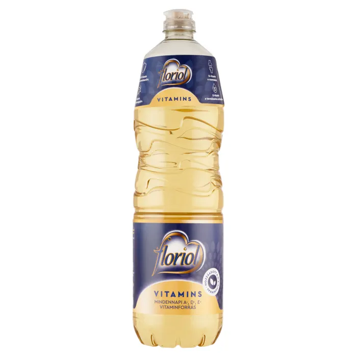 Floriol Vitamins finomított napraforgó-étolaj hozzáadott A-, D-, E-vitaminnal
