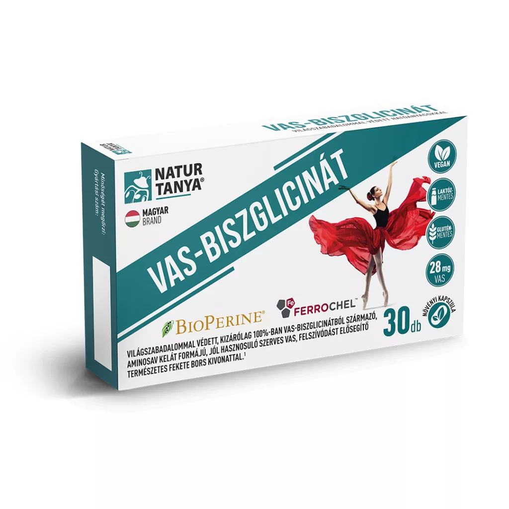 Natur Tanya vas-biszglicinát 28 mg kapszula vegán