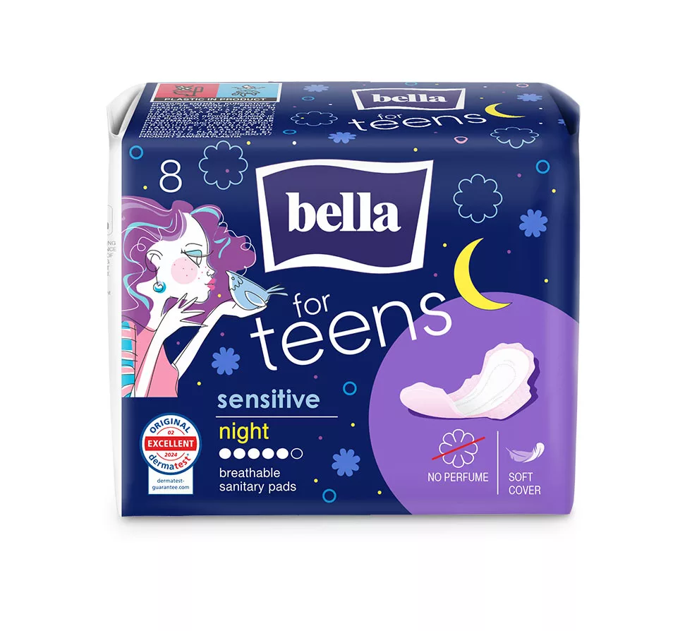 Bella For Teens egészségügyi betét Ultra Night Sensitive