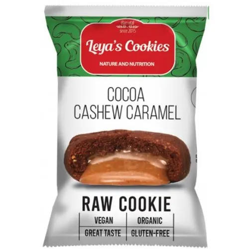 Leya's Cookies nyers sütemény kakaó-kesu-karamell