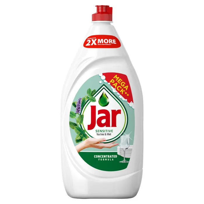 Jar Sensitive Tea Tree & Mint Folyékony Mosogatószer, Kézkímélő