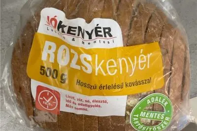 Kenyér rozskenyér, szeletelt, 500g,