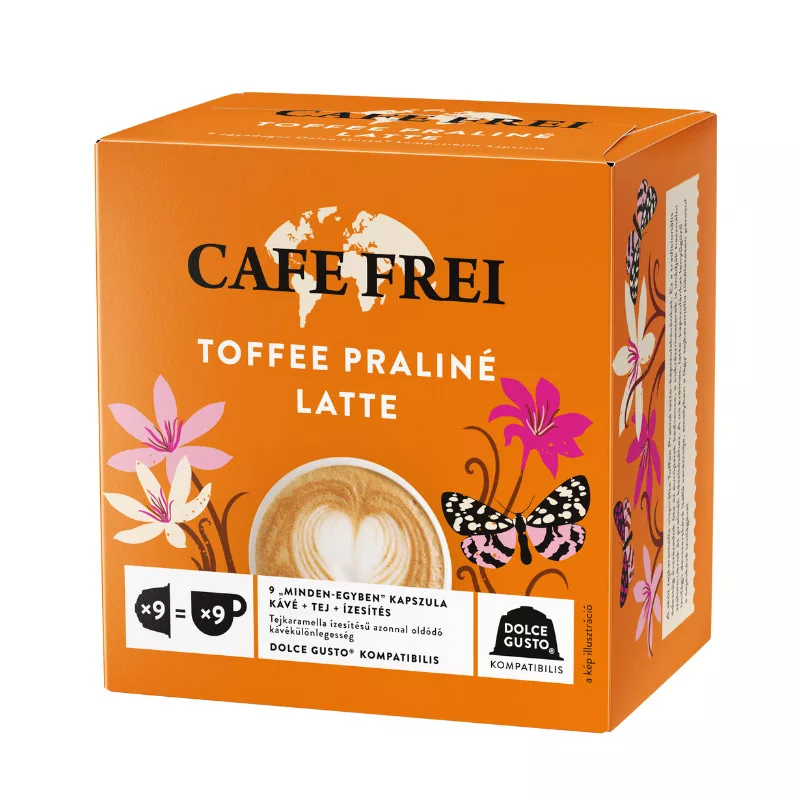 Café Frei Toffee Praline Cappucino Dolce Gusto kávékapszula