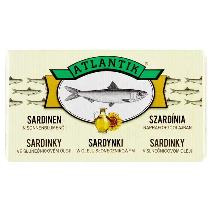 Atlantik szardínia napraforgóolajban