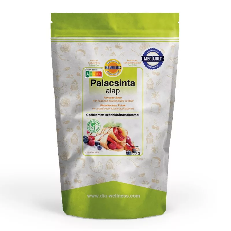 Dia-Wellness palacsintapor maltit nélkül
