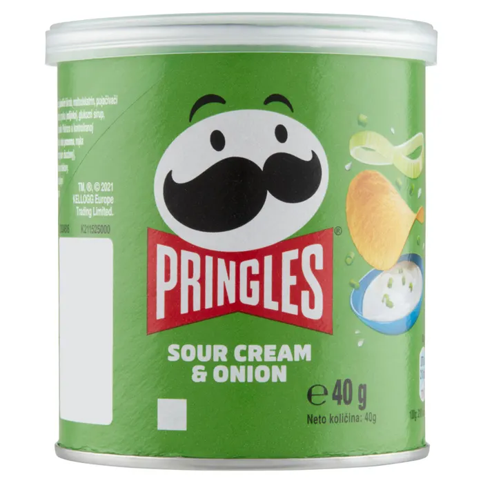 Pringles hagymás-tejfölös ízesítésű sós snack