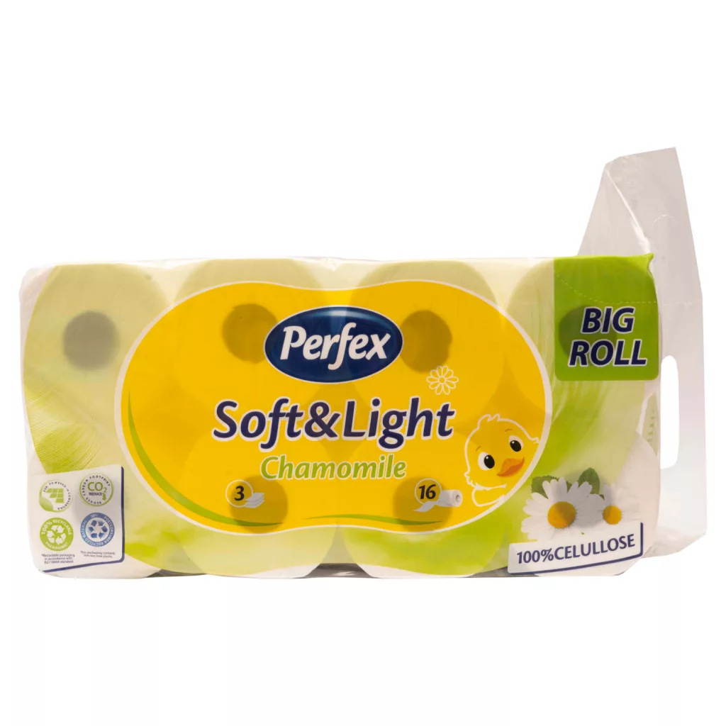 Perfex Soft & Light Chamomile toalett papír 3 rétegű 16 tekercs