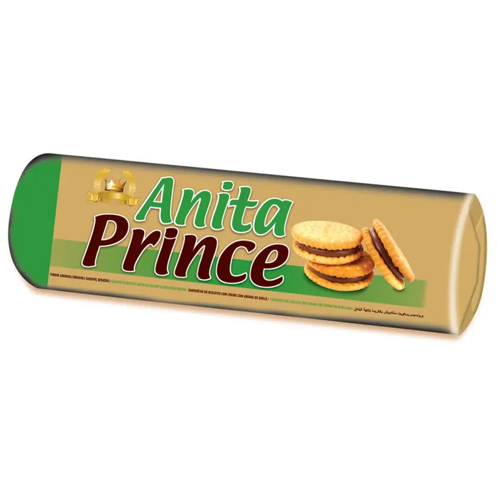 Anita Prince töltött keksz mogyoró ízű krémmel
