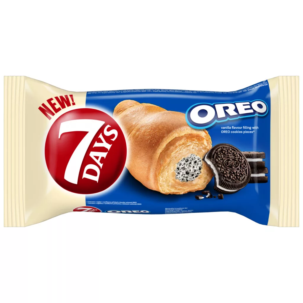 7DAYS Oreo vanília krémes és kekszes croissant