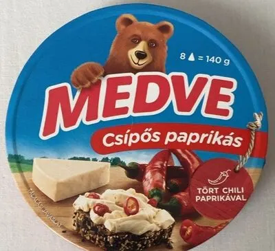 Csípős paprikás kenhető, félzsíros ömlesztett sajt 8 x 17,5 g (140 g)