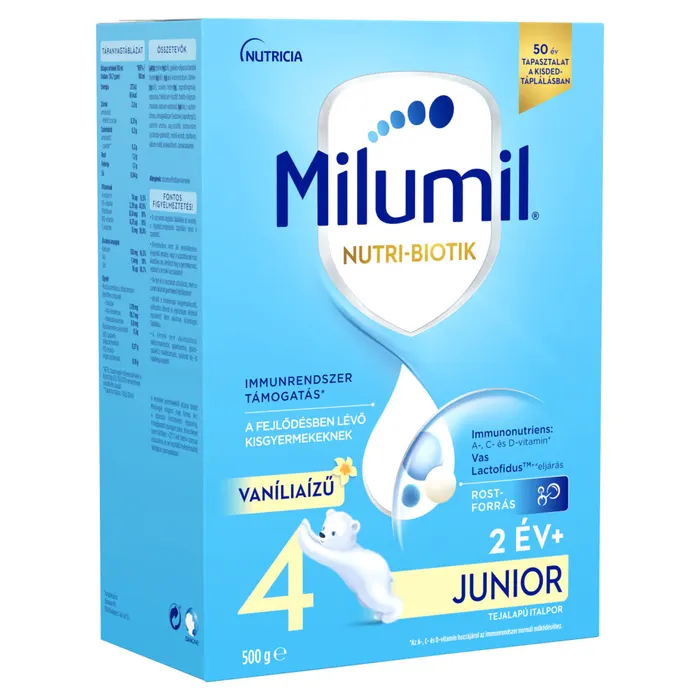 Milumil Nutri-Biotik 4 Junior vaníliaízű tejalapú italpor 2 év+