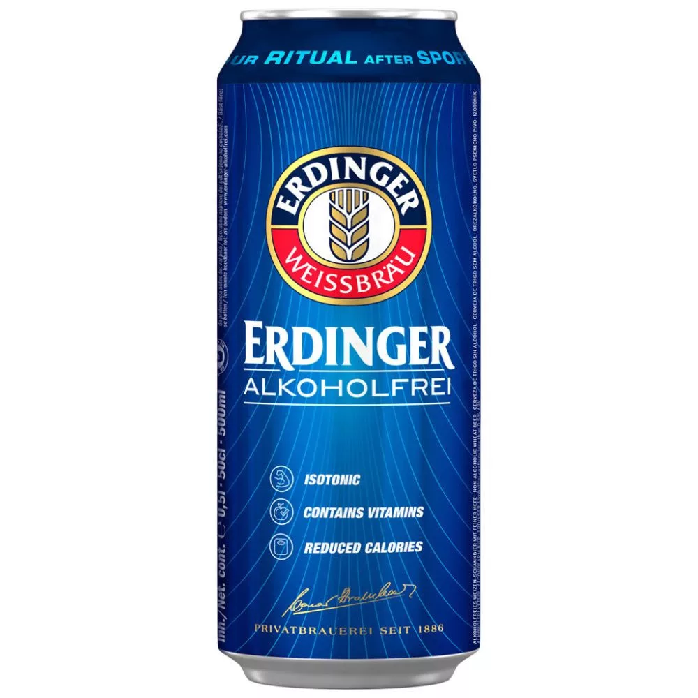  Erdinger szűretlen világos alkoholmentes búzasör