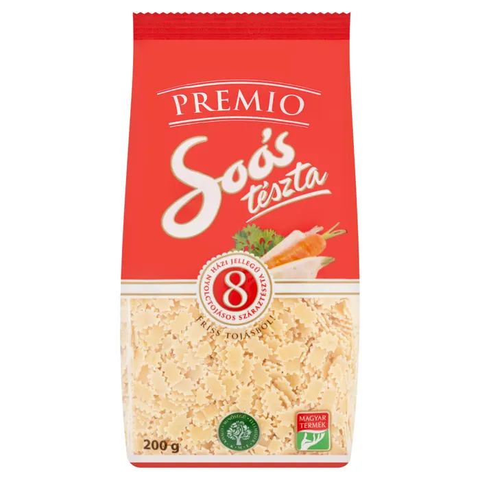 Soós Premio eperlevél házi jellegű 8 tojásos száraztészta