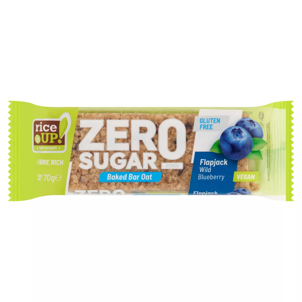 RiceUp! Zero Sugar gluténmentes zabszelet áfonyával hozzáadott cukor nélkül