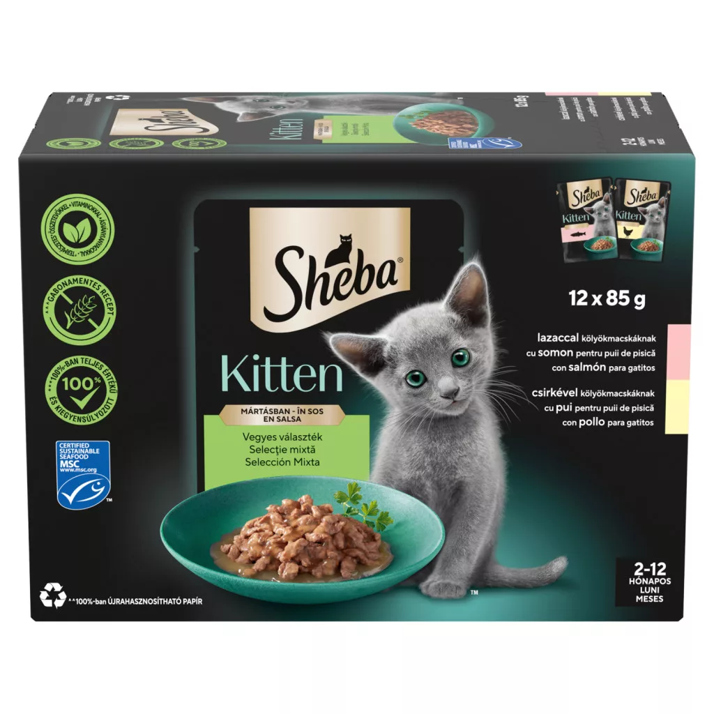 Sheba alutasakos macskaeledel kitten mix
