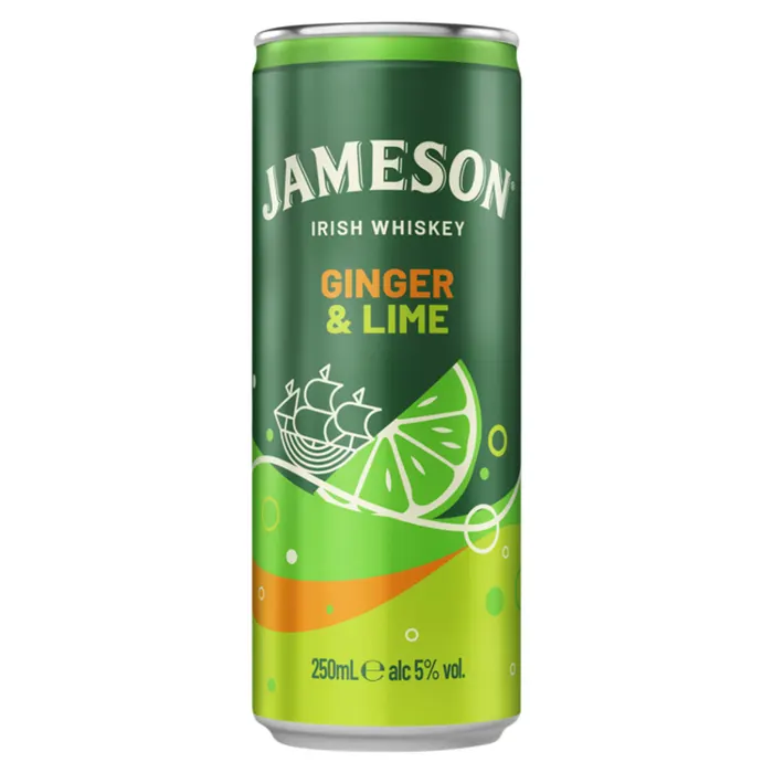 Jameson alkoholos üdítőital Jameson whiskeyből és gyömbérrel ízesített szénsavas italból 5%