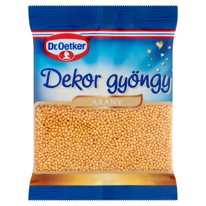 Dr. Oetker arany dekor gyöngy