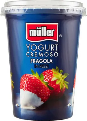 Cremoso epres krémjoghurt gyümölcskészítménnyel