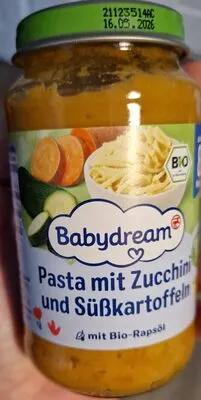 Babydream üveges bébiétel tészta+cukkini 8 hónapos kortól
