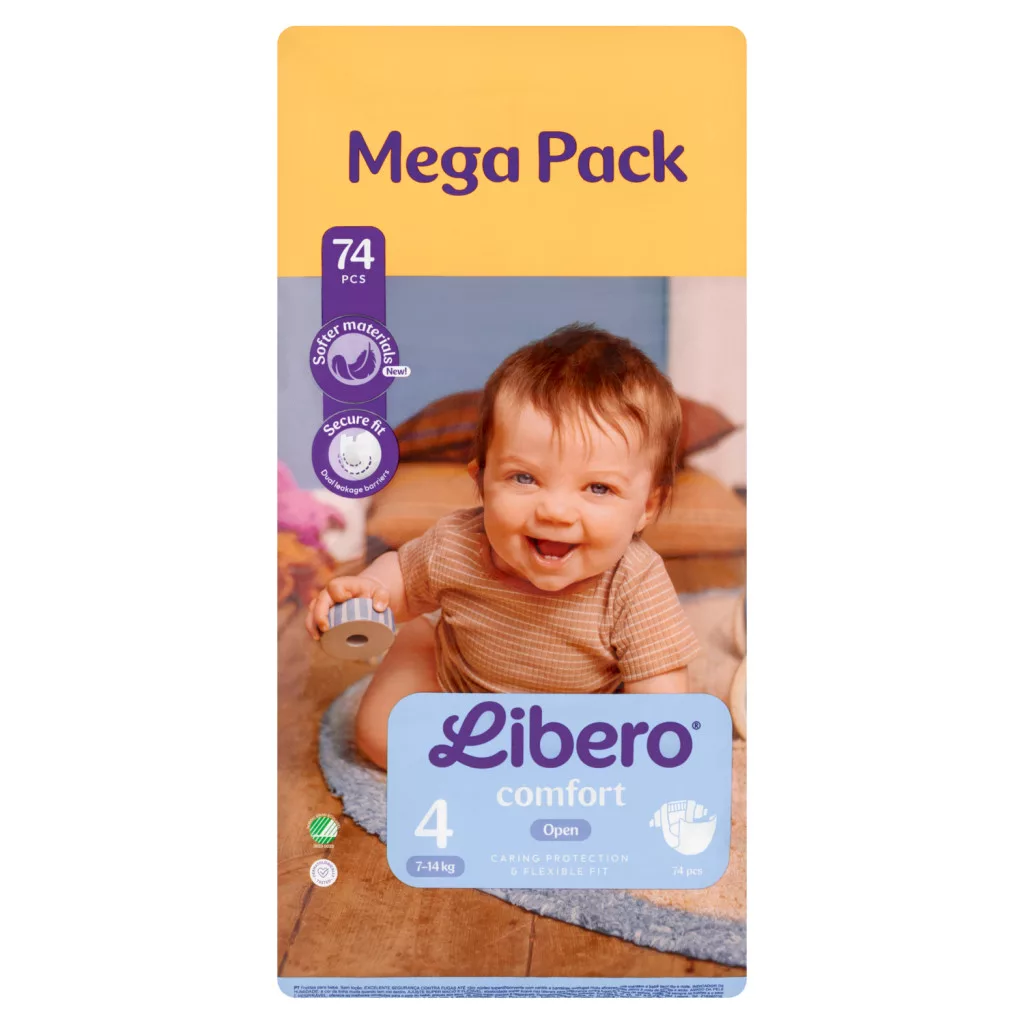 Libero Comfort Mega Pack egyszerhasználatos pelenka, méret: 4, 7-14 kg