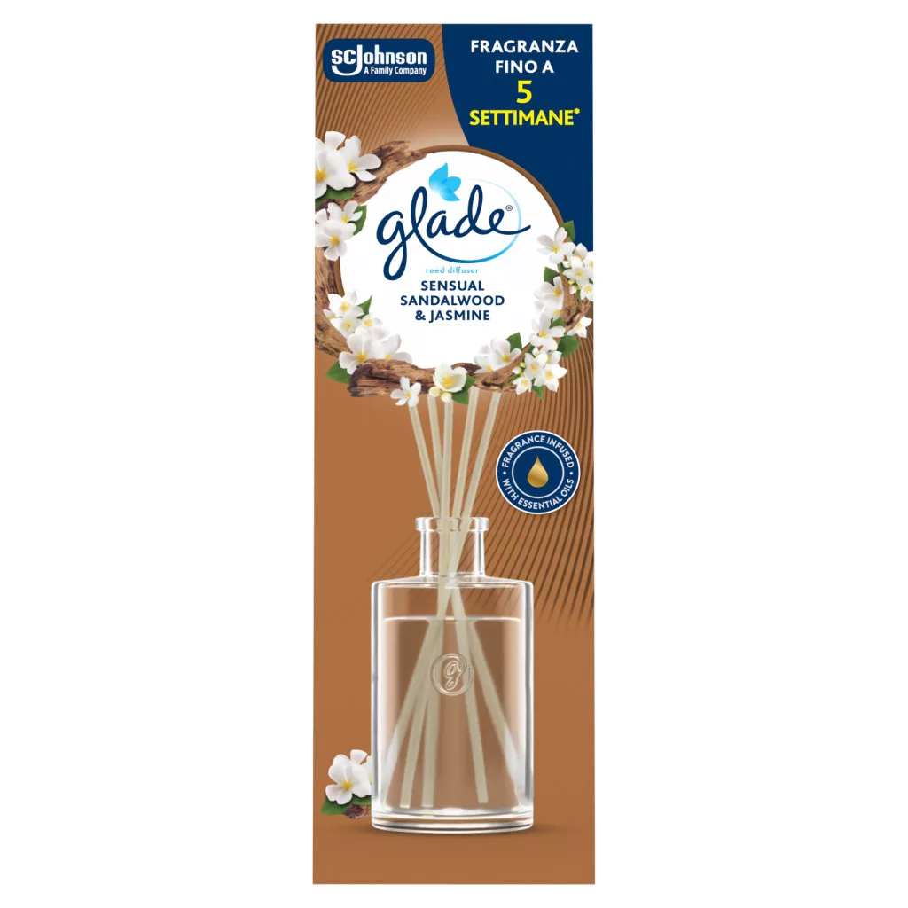 Glade Reed Diffuser Sensual Sandalwood & Jasmine fapálcás illatosító