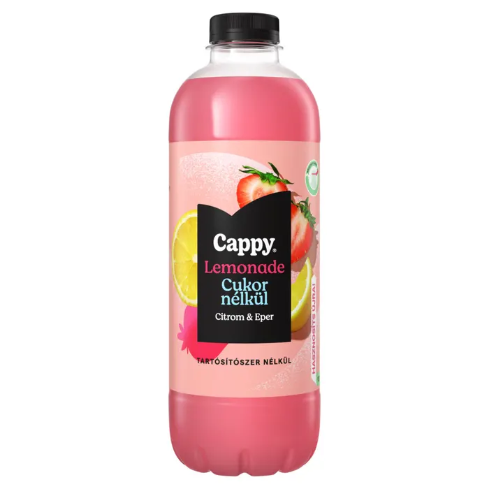 Cappy Lemonade szénsavmentes citromos üdítőital eperlével és édesítőszerekkel
