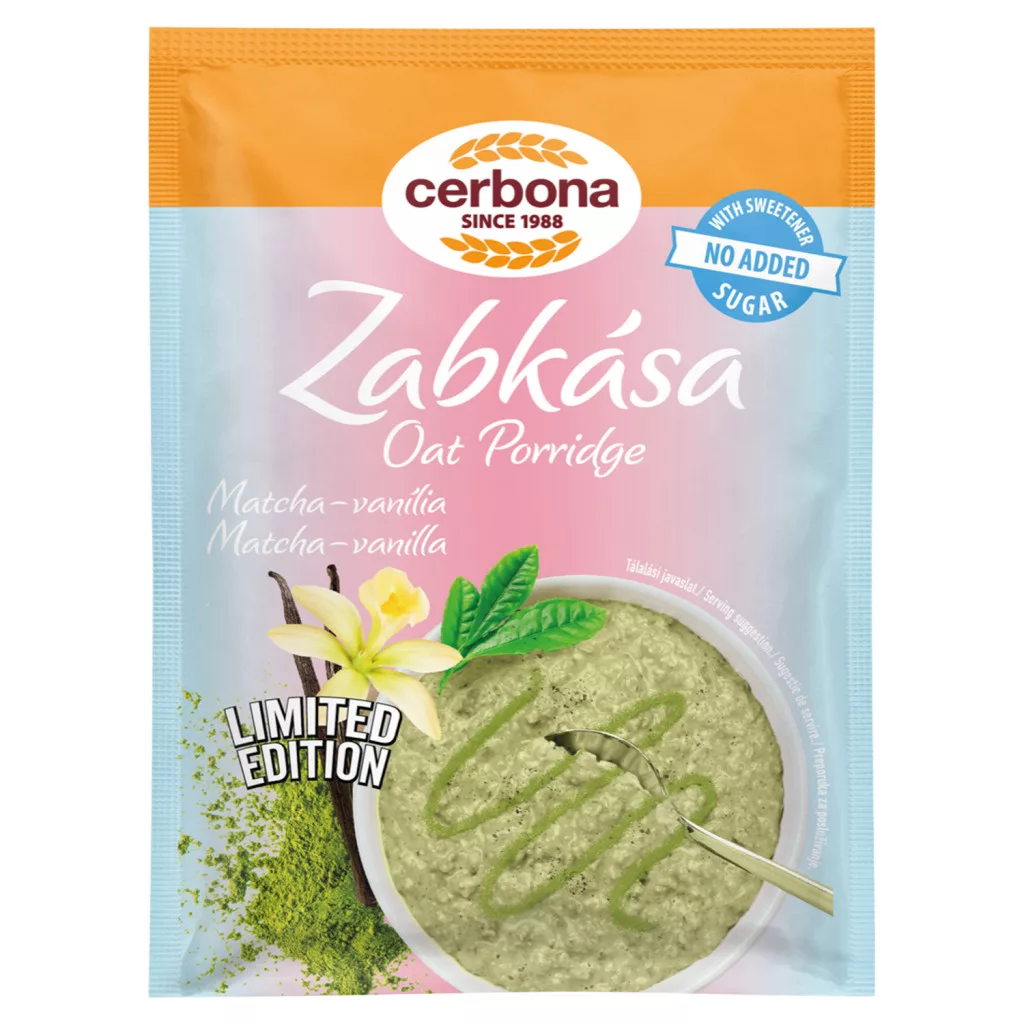 Cerbona zabkása Matcha-vanília HCN