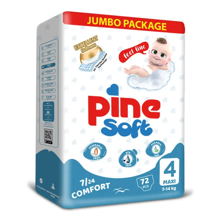 Pine Soft Jumbo pelenka S4 7-14kg maxi