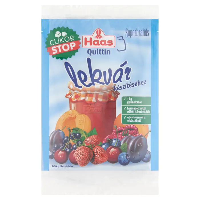 Haas Quittin Cukor Stop zselésítő befőzőszer lekvár készítéséhez