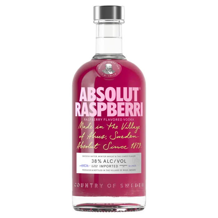 Absolut természetes málna ízesítésű vodka 38%
