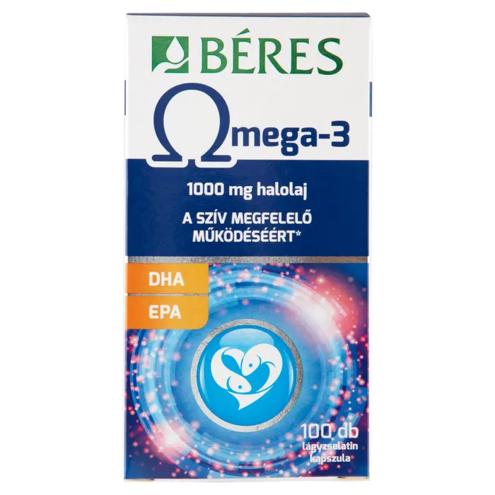 Béres Omega-3 1000 mg halolaj lágyzselatin kapszula