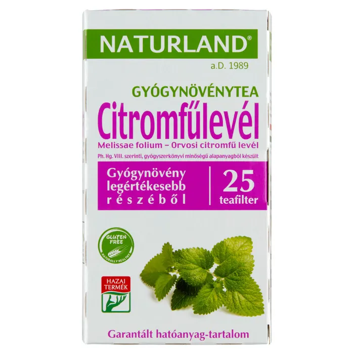 Naturland citromfűlevél gyógynövénytea 25 filter