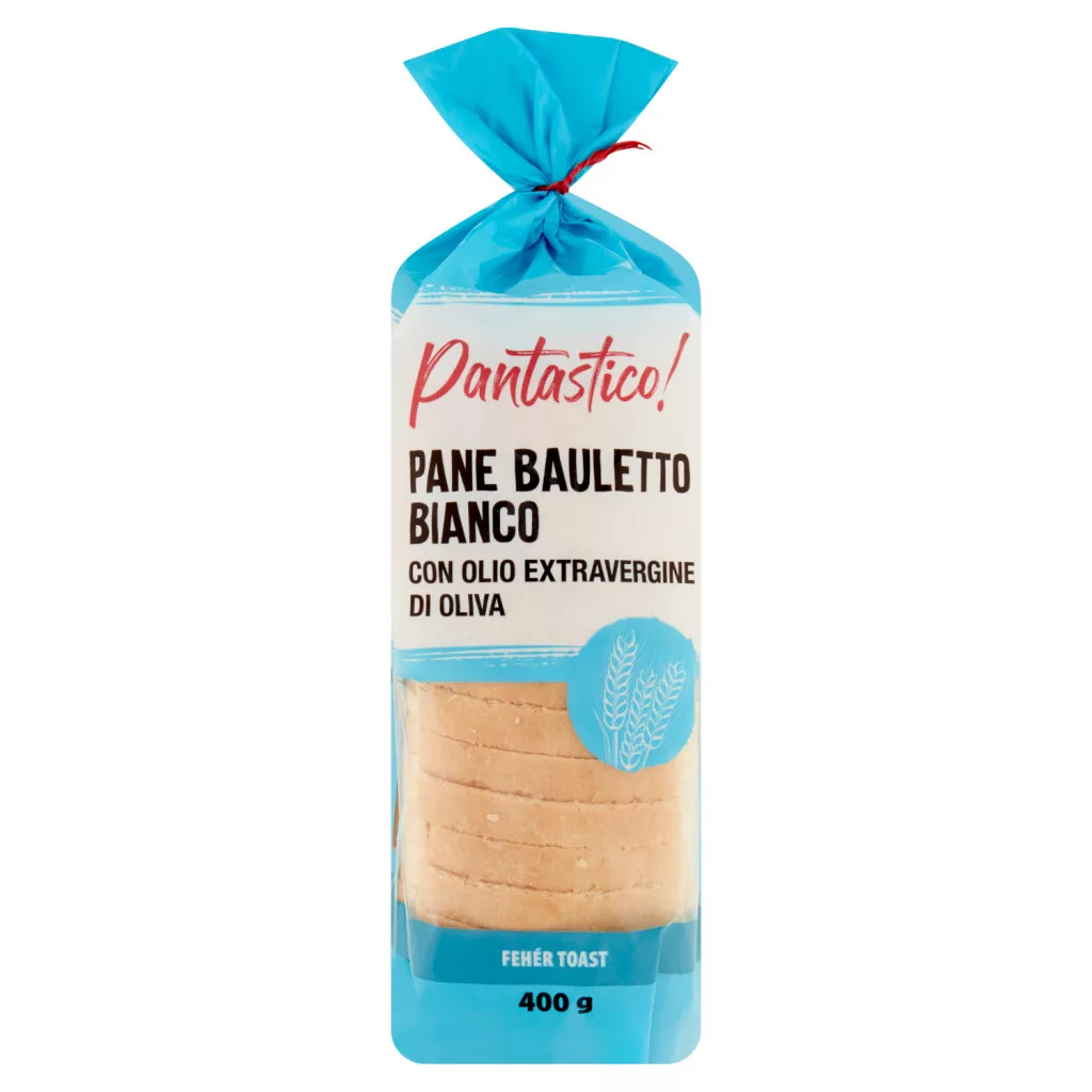 Pantastico! fehér toast szeletek extra szűz olívaolajjal