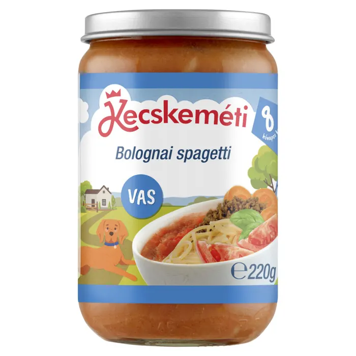 Kecskeméti bolognai spagetti bébiétel 8 hónapos kortól
